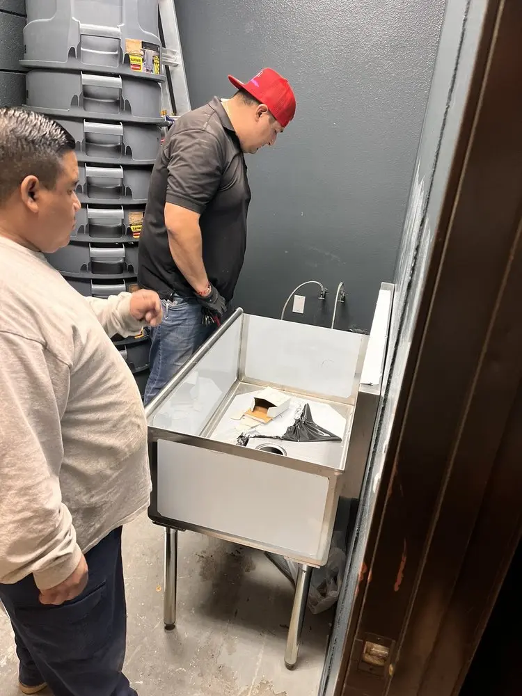 Commercial plumbing and sink installation in Downtown St. Paul